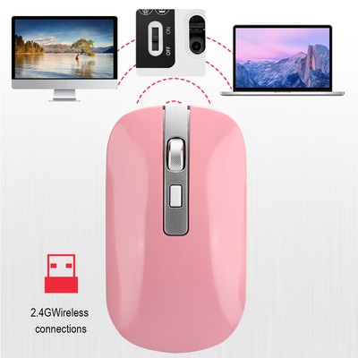 2.4G Wireless Mouse Ergonomic 1600 DPI High Resolution USB Charging Computer CB
