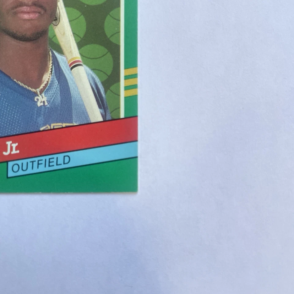 1990 Leaf Ken Griffey Jr. MVP cartão de beisebol #392 Seattle Mariners cartão de erro - Imagem 4 de 4