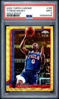 2025 Topps Chrome Basketball Gold Wave Refractor Tyrese Maxey #185 PSA 9