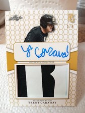 Trent Caraway 2022 Leaf Perfect Game Gold AUTO Patch RC Rookie 1/6 Autograph