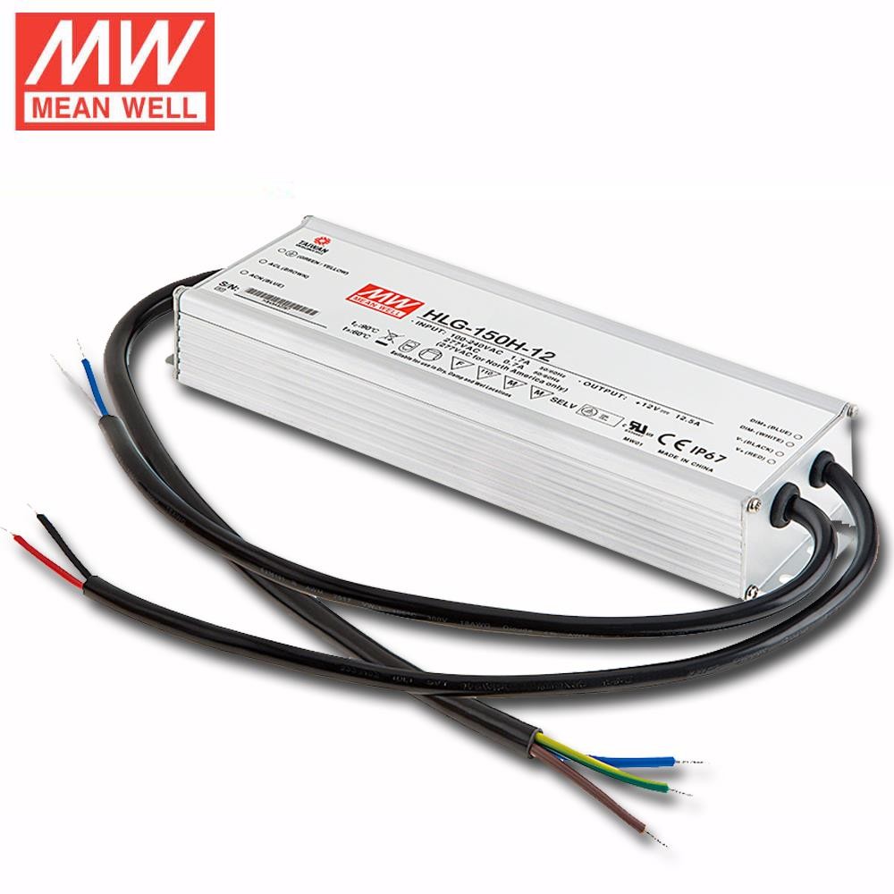 Alimentation LED Mean Well HLG-150H-12 Transformateur 150W IP67