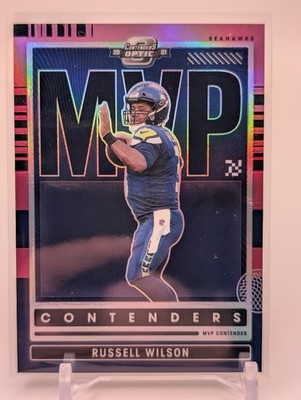 RUSSELL WILSON 2021 Panini Contenders Optic MVP Pink #d /75