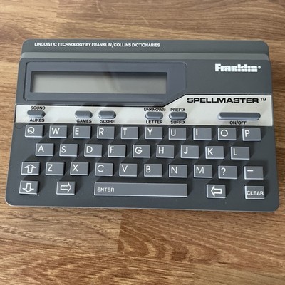 Franklin Spellmaster QE-103 Spell Checker Games Vintage Handheld Computer 1986