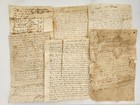 1821-29 antique JULINA JONATHAN WOODWARD enfield ct family LETTERS stampless — photo 1