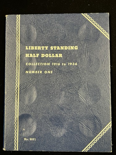 Whitman #9021 coin Album folder for Walking Liberty Halves 1916-1936 No Coins