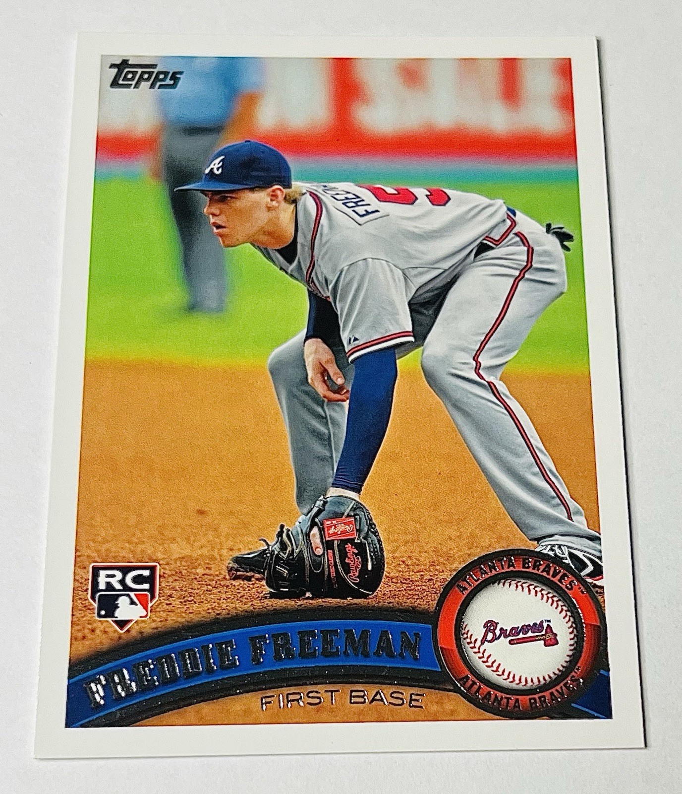 Freddie Freeman 2011 Topps Baseball #145 RC Rookie Braves , Dodgers MVP
