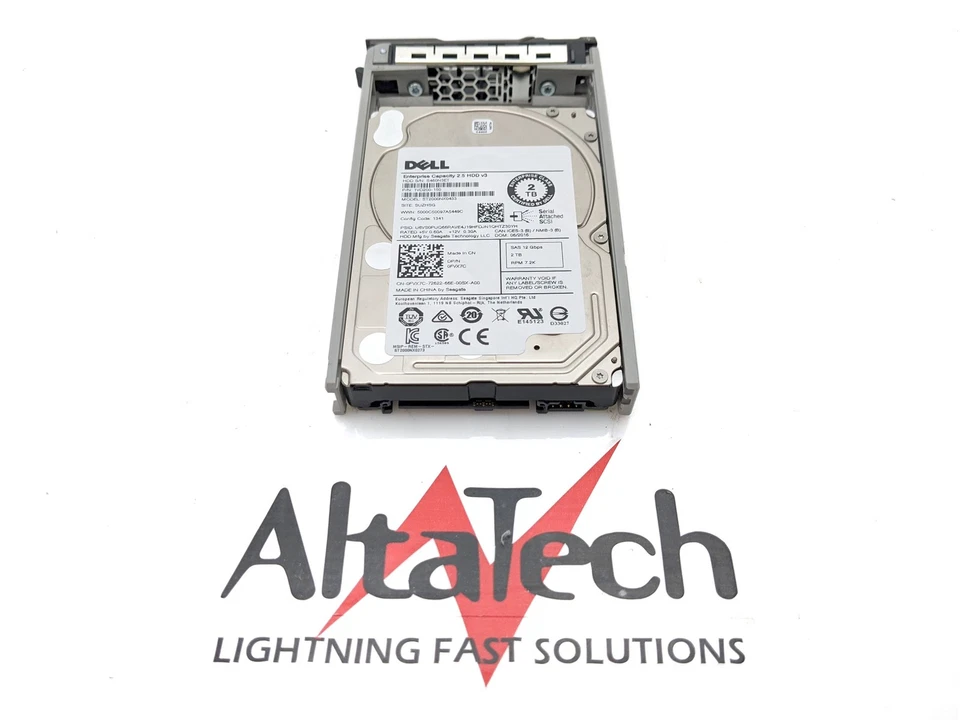 Dell FVX7C 2TB SAS 7.2K 2.5 12G HDD Seagate ST2000NX0433 Hard Disk Drive - Image 2 of 4