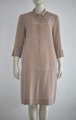WINDSOR * Cocktailkleid Business Dress Kleid 100 % Seide Nude Beige Größe 38