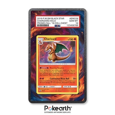 Charizard SM226 - Extended Artwork Case für Grade Cards