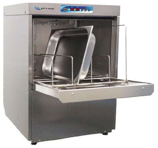 Gastro Geschirr Spülmaschine 50x50 cm Korb Geschirrspüler 3 Pumpen + Entkalker