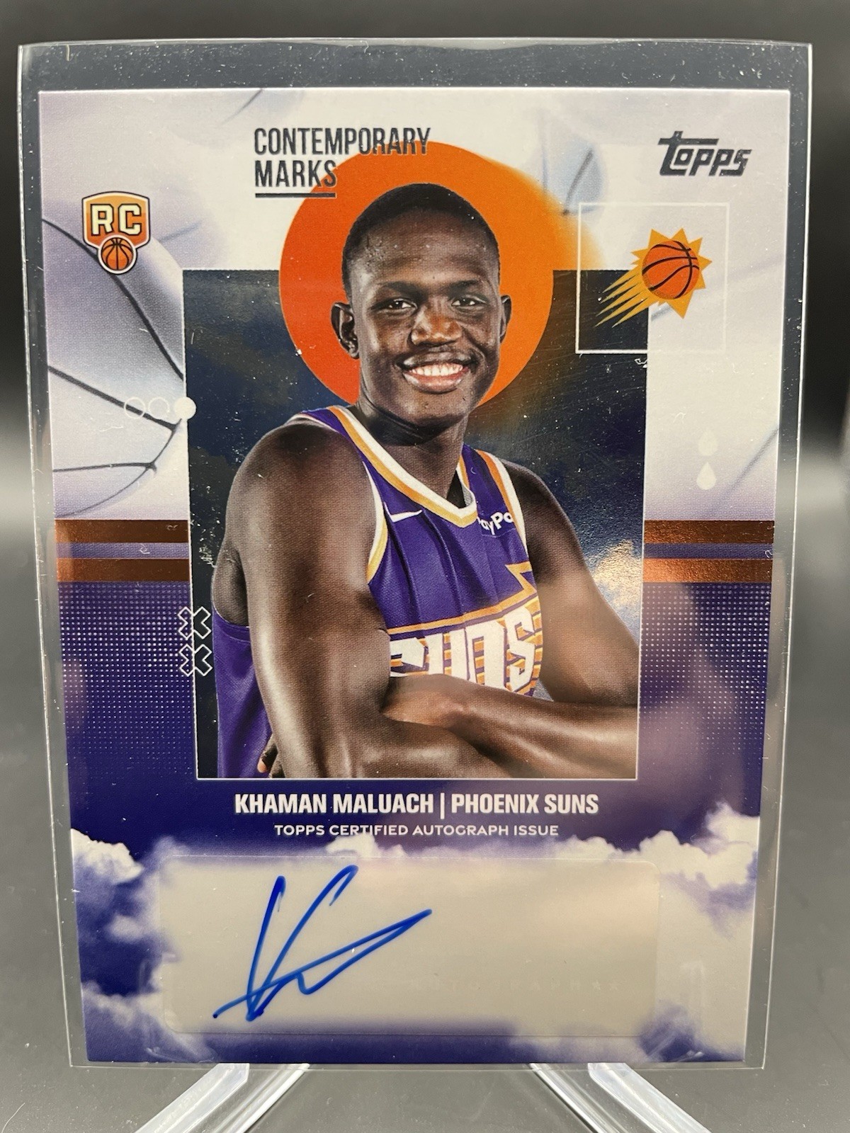 2025-26 Topps Khaman Maluach Contemporary Marks RC AUTO CM-KM