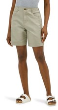 New Lee Womens 8in Bermuda Shorts Size 16