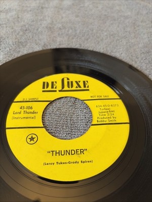 Lord Thunder 7  45: Thunder/ Try A Little Harder. US 1969. Deluxe PROMO