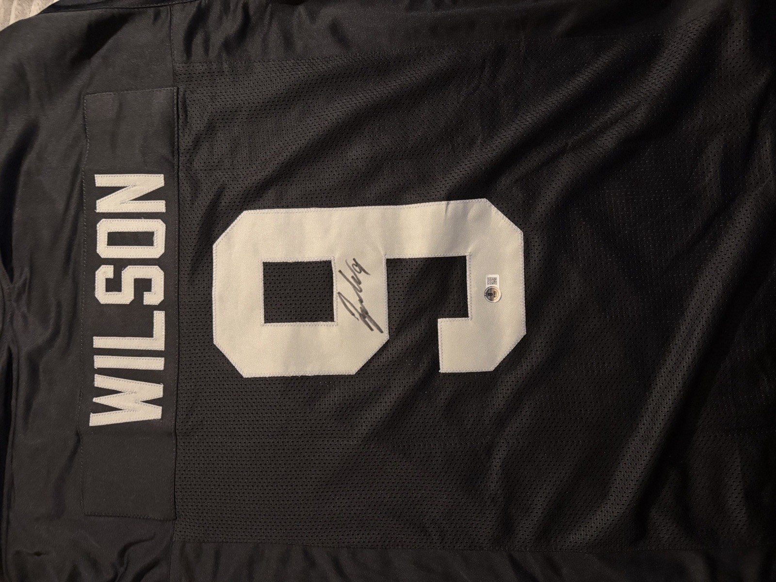 Tyree Wilson #9 Signed Football Jersey - Oakland Raiders Autographed BECKETT