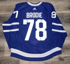 Tj Brodie Game Worn Used Jersey 2023-24 Season