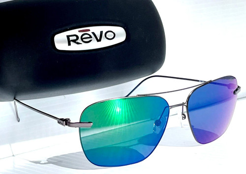 Revo AIR 3 Sonnenbrille Satin Gunmetal POLARISIERT PHOTOCHROM grün 1209 00 BSP