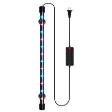 Lighting Three-Color Full Spectrum Length 26cm for 30-40 Fish Tank US Plug M1V7