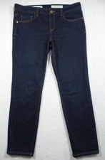 Pilcro and the Letterpress Jeans Womens Size 31 Blue Stet Mid Rise Dark Wash