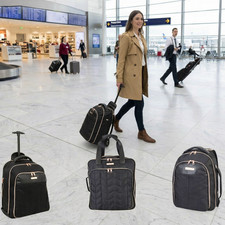 Ryanair Borsa da Cabina Sotto Sedile 2 Ruote Valigia Trolley Resistente Easy Jet