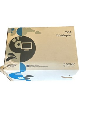 Sonic TV-A 2.4G Digital TV Adapter Hearing Aid Streamer Model TVA3 w/ Cables