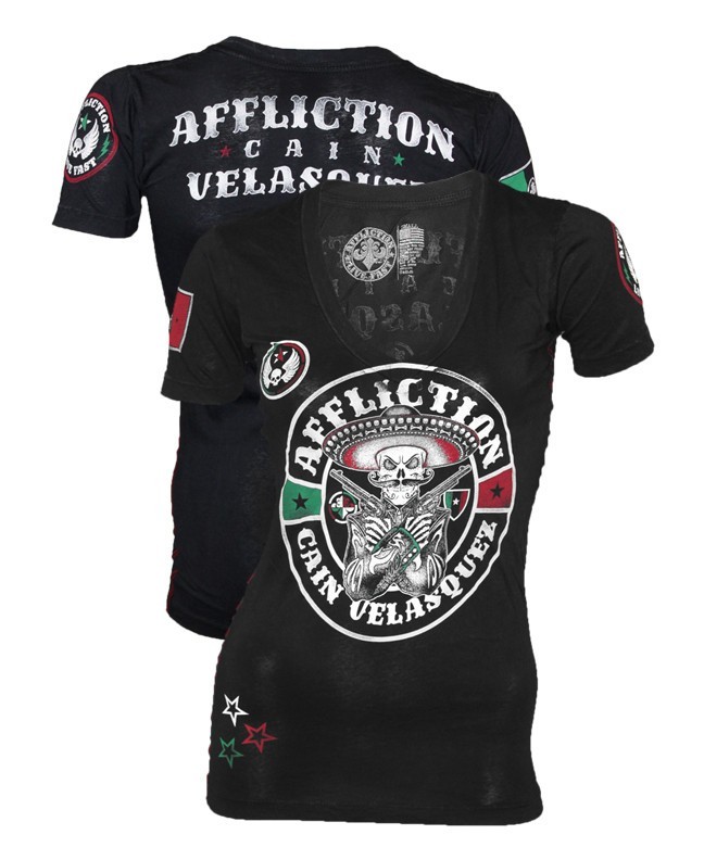 Affliction Cain velasquez UFC 166 Women's T-Shirt SIZE SMALL