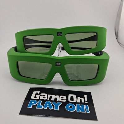 3D Active Shutter Glasses GREEN for DLP-Link 3D Projector and 3D TV - Universal