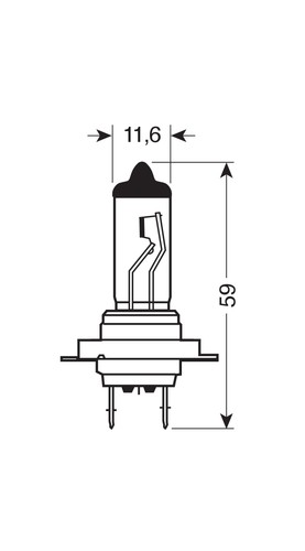 12V Lampada alogena Blu-Xe - H7 - 55W - PX26d - 2 pz - Scatola Plast. - Foto 5 di 9