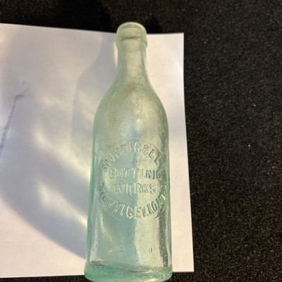 Monticello Bottling Works Bottle 8  Tall, Monticello Iowa RARE