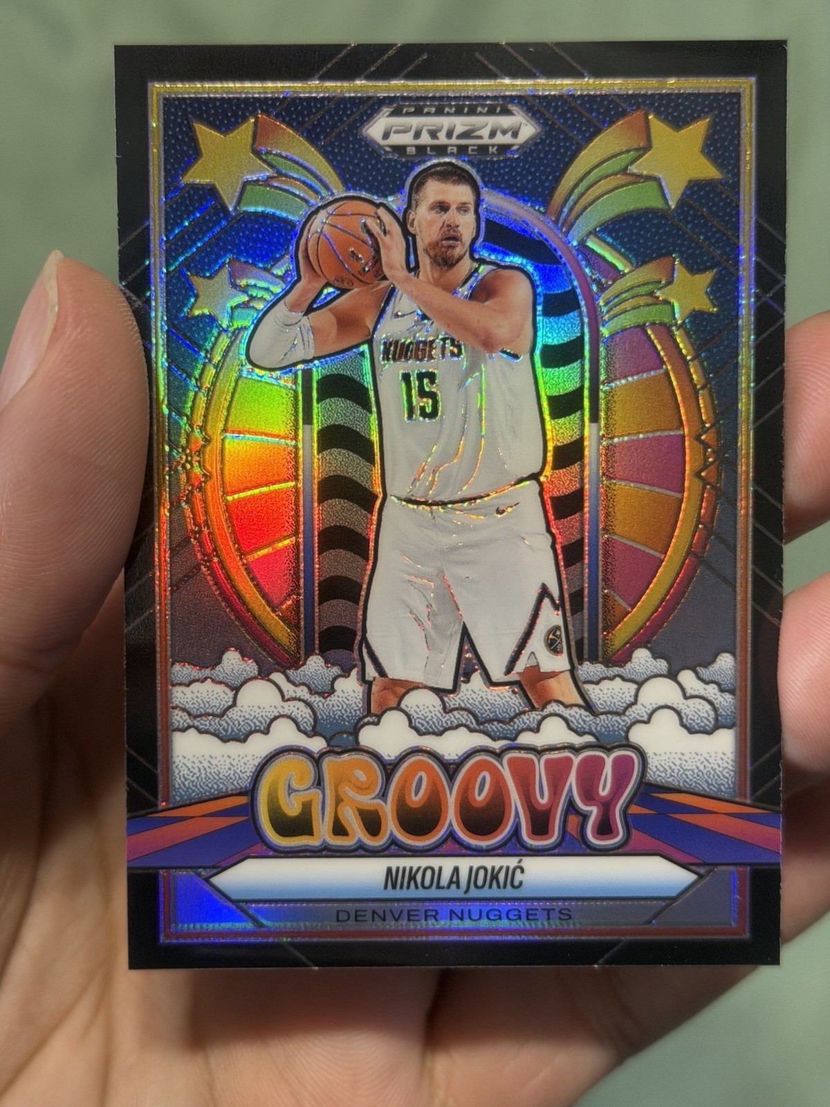2024-25 Panini Prizm Black Basketball Nikola Jokic #7 Groovy Denver Nuggets SSP