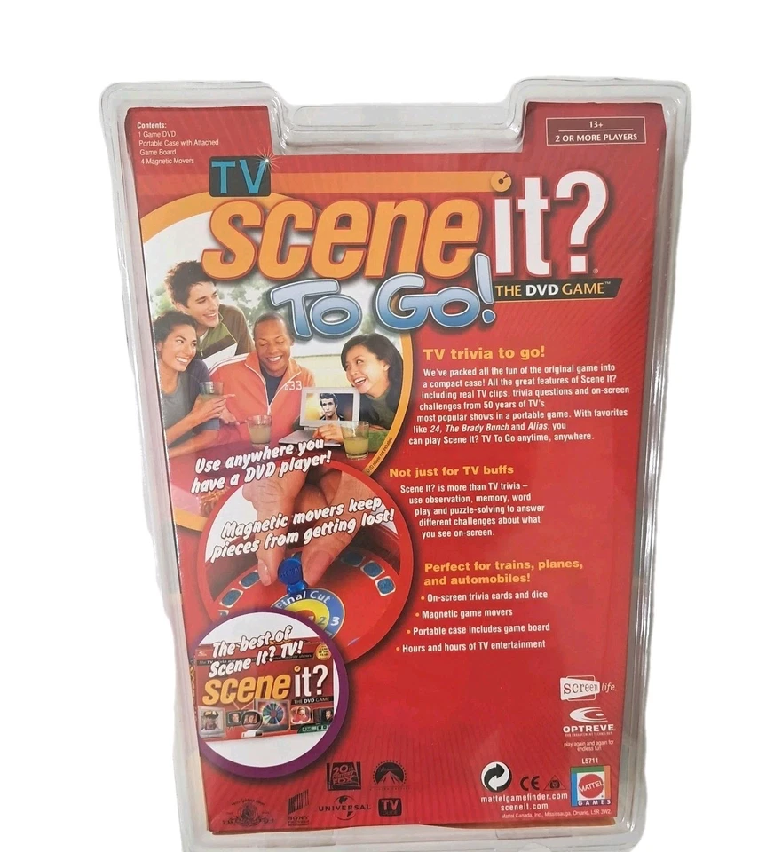 Scene It To Go TV Trivia Game Portable Family Fun - Image 4 of 4