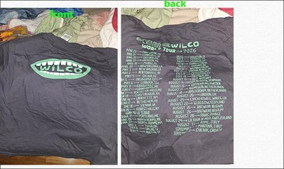 Wilco World Tour 2026 short sleeve navy color 2 side shirt VK12612