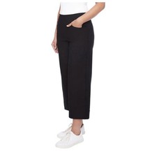 S.C.  CO. Women's Wide Leg Crop Pant, Black Size XXL