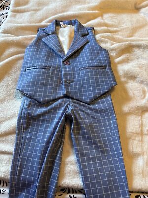 Baby Hug Size 9-12 Months Vest And Dress Pants
