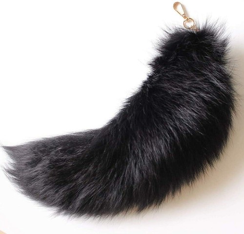 Fluffy Fox Tail Hide Fur Keychain Tassel Bag Charm Keyring Cosplay Handbag Charm - Picture 31 of 59