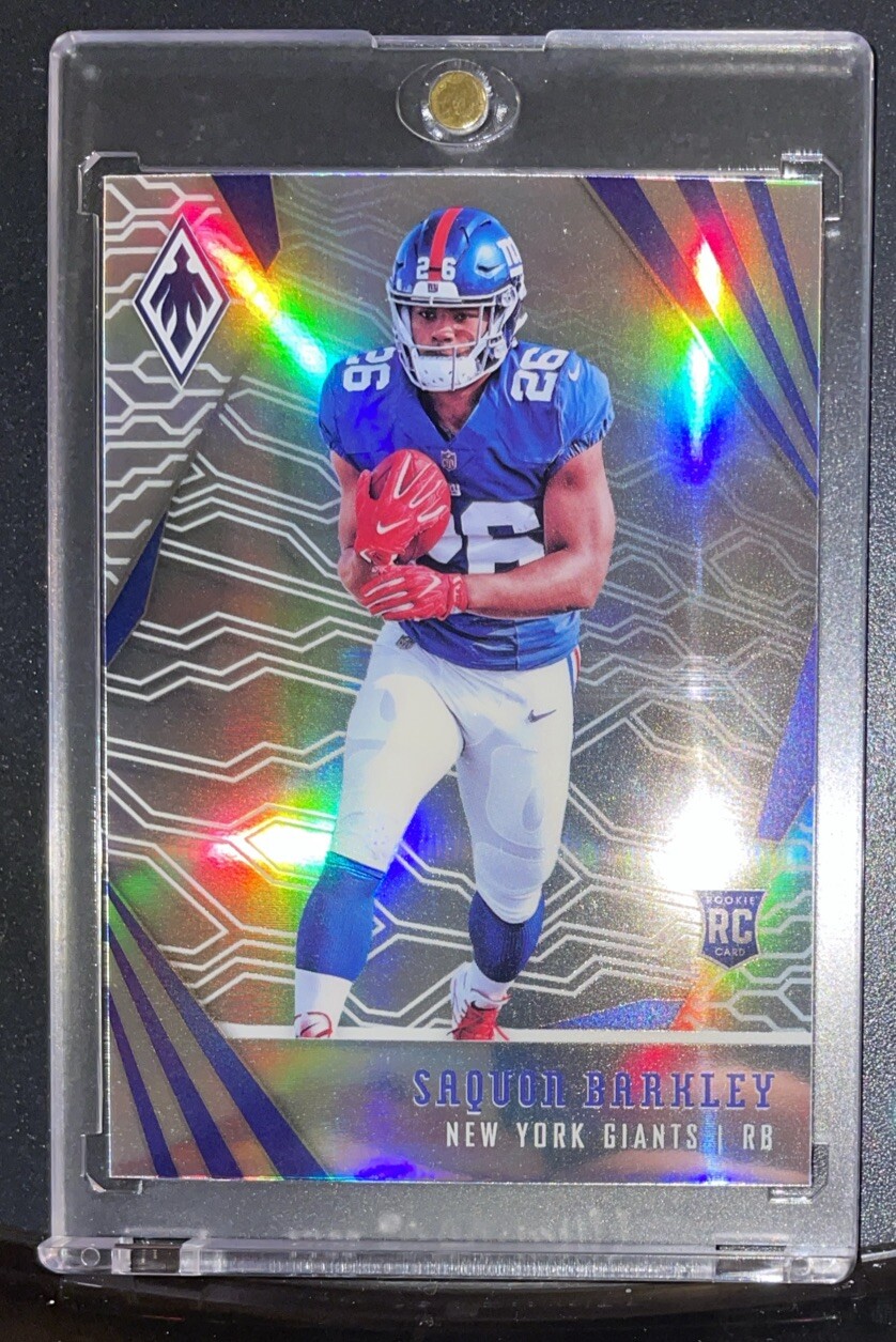 🔥Saquon Barkley 2018 Phoenix Silver SP Rookie #102 Giants/Eagles 2000 Yards🏉⭐️