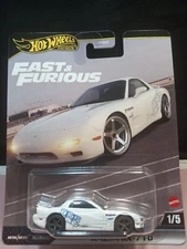 2024 Hot Wheels Premium Fast & Furious Mazda RX-FD 7 Diecast Real Riders New