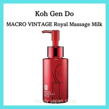 Koh Gen Do MACRO VINTAGE Royal Massage Milk 140ml Face Emulsion Made in Japan