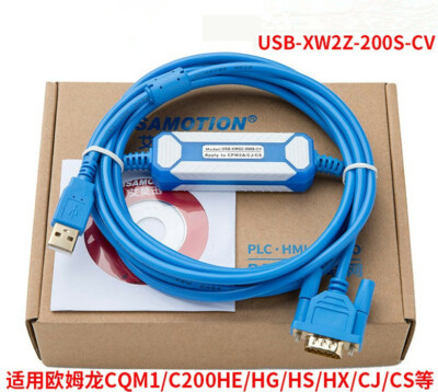 For Omron CS CJ Series PLC Programming Cable USB-XW2Z-200S-CV 9-pin
