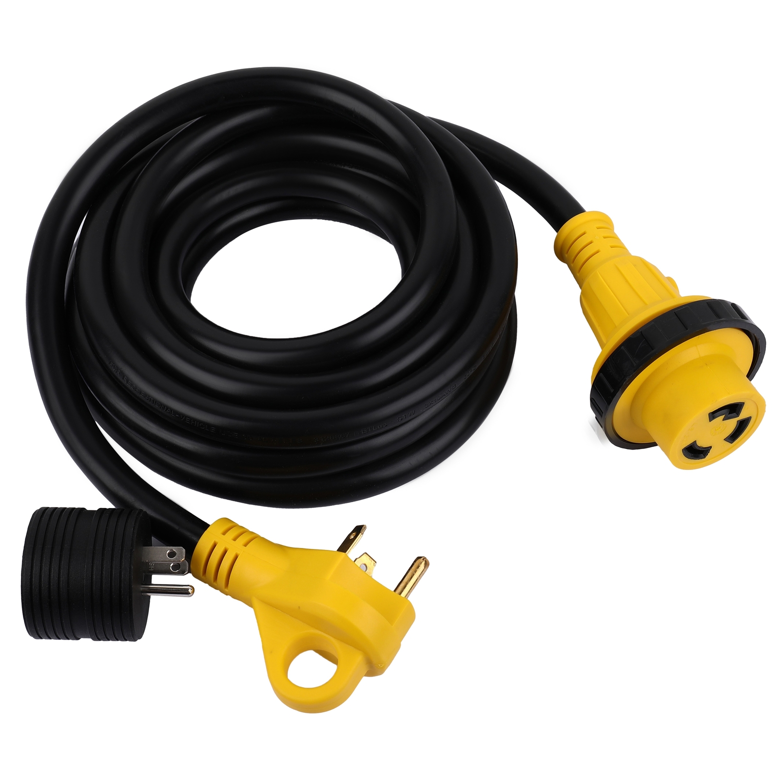 RV Extension Cord Trailer Motorhome Camper Supply Cable 15FT Foot 30A Amp New-image