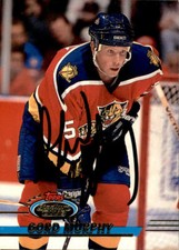 Gord Murphy Signed Auto 1993-94 Topps Stadium Club card Florida Panthers