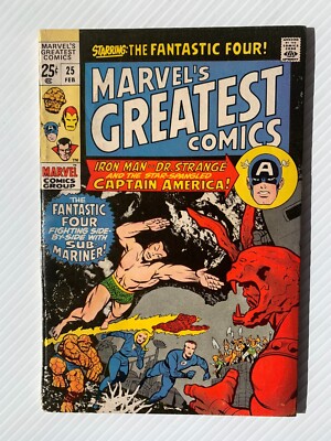 Marvels Greatest Comics #25 1970 - ''Starring: The Fantastic Four!'' 