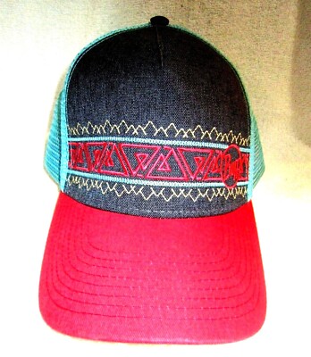 BUFF ~ GEOMETRIC~ MULTI-COLOR ~ TRUCKER HAT~ LONG BILLED ~ ADJUSTABLE ~ SNAPBACK