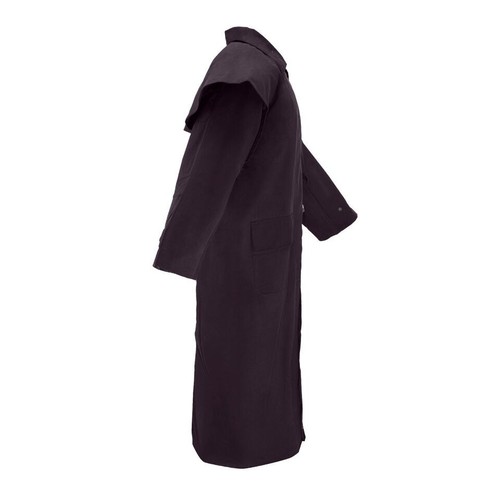 Unisex Lightweight Western Oilskin Waterproof Long Duster Coat Workwear - Picture 22 of 22