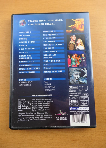 SPACE DREAM / Musical DVD / Schweiz / Rarität / #2 - Bild 2 von 3