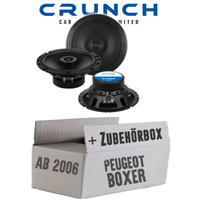 Crunch Lautsprecher FüR Peugeot Boxer 2 16Cm 2-Wege Koax Auto Einbauset Boxen