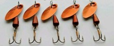 5 size 6, 1/4 oz  CANDY Copper blade and body, panther Martin style