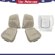 For 2009-2014 Ford F150 Driver Passenger Top & Bottom Seat Cover Tan