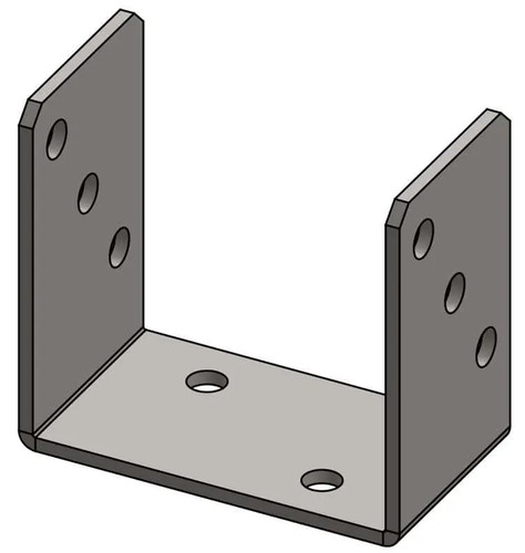 SET Pfostenträger Balkenschuh Pfostenanker Pfostenschuh alle Größen +6x Schraube - Bild 22 von 26