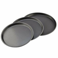 Pizza PAN Combo 3 Size 26 cm 29 cm 32 cm Plate Tray Pan Deep Pizza Carbon Baking