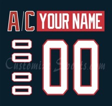 Windsor Spitfires Customized Number Kit for 2014-2017 Navy Uniform